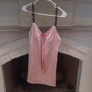 Sandy Liang x Heaven x NYC Ballet RARE Pink Slip Dress with Black Straps